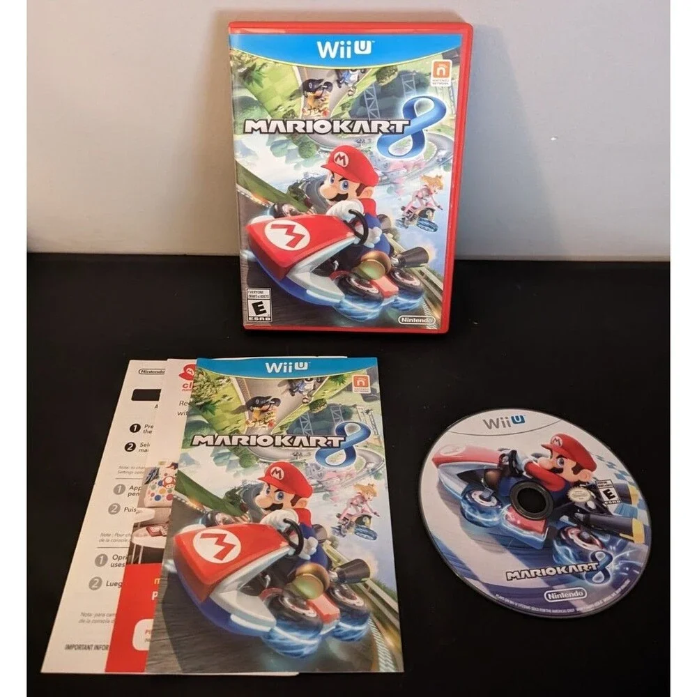 Mariokart 8 (Nintendo WII U, 2014) Complete w/Game/Manual/Case